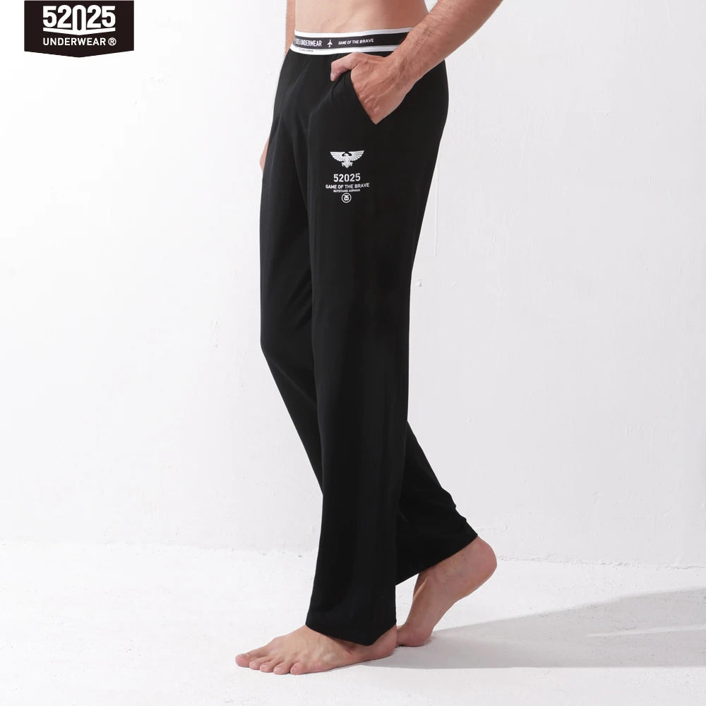 52025 Men's Cotton Modal Pajama Pants – Silky-Soft Lounge Pants with Relaxed Fit, Side Pockets & Lightweight Everyday Comfort