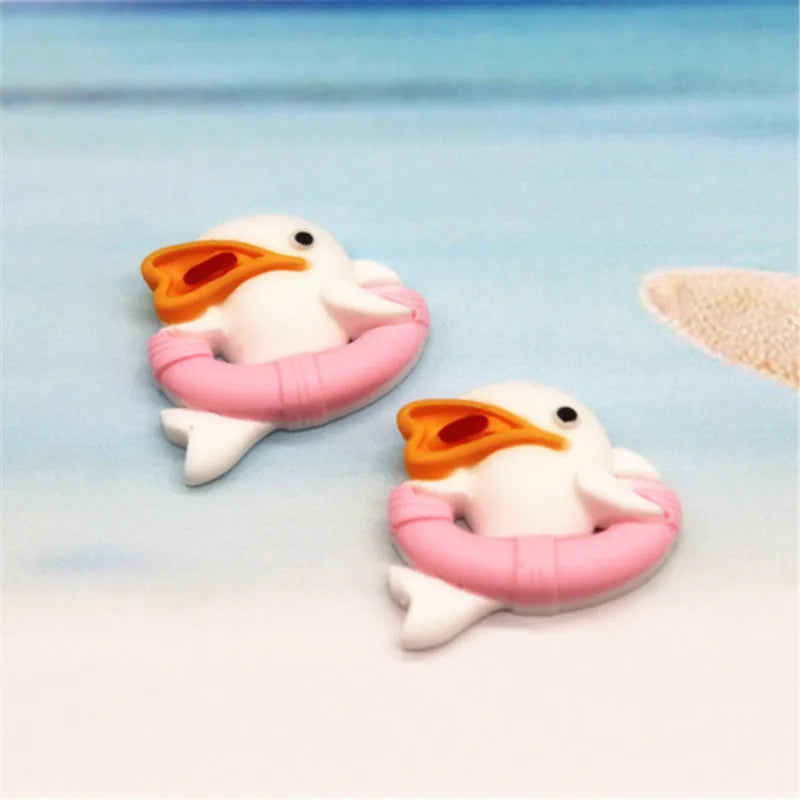 10-20pcs Cute Resin Marine Beach Style Sailboat/Anchor/Helm/Surfboard /Seagull Miniature Flatback  DIY Craft Home Decoration