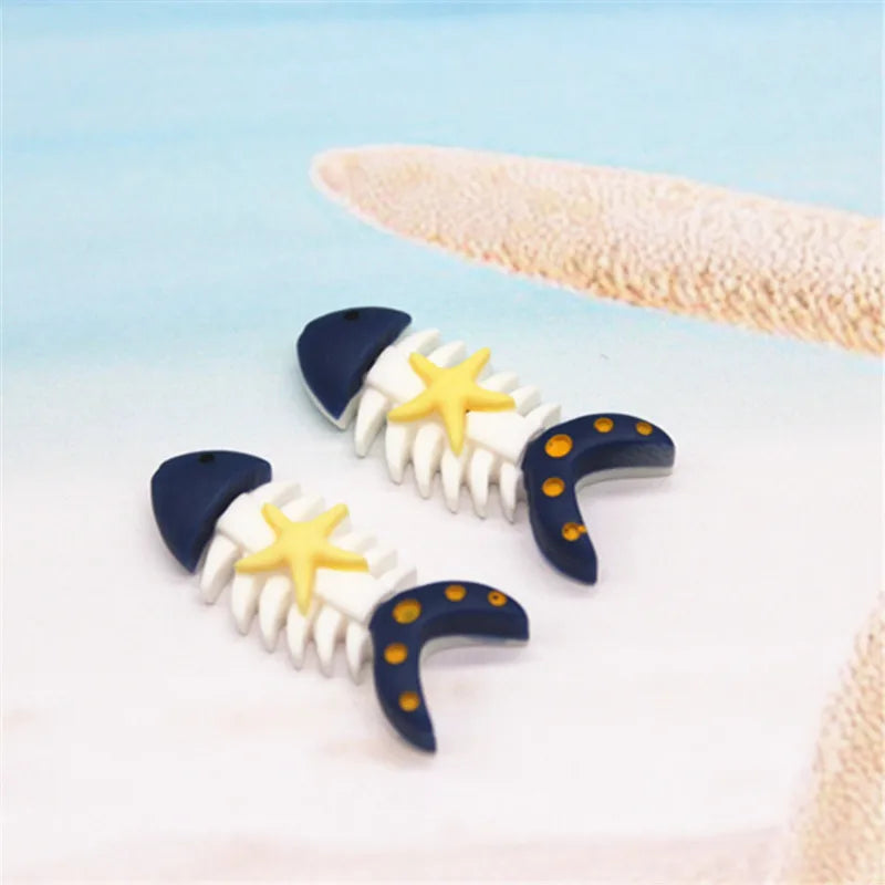 10-20pcs Cute Resin Marine Beach Style Sailboat/Anchor/Helm/Surfboard /Seagull Miniature Flatback  DIY Craft Home Decoration
