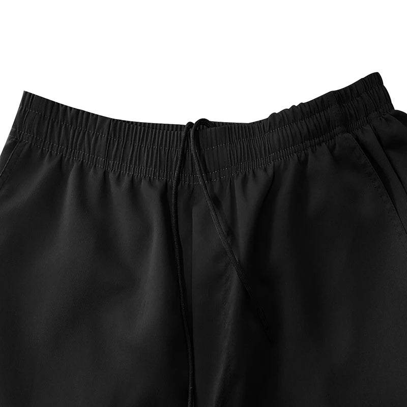 Men Multi Cargo Pocket Bermuda Shorts Elastic Drawstring Waist Loose Fit Outdoor Beach Travel Daily Knee Length Casual Shorts