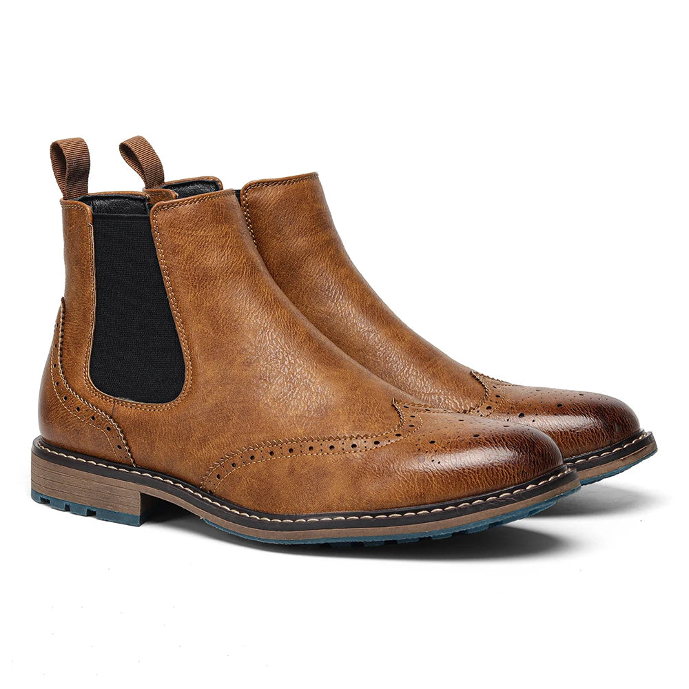 Men Ankle Boots Fashion Brand Comfortable Casual Men Boots