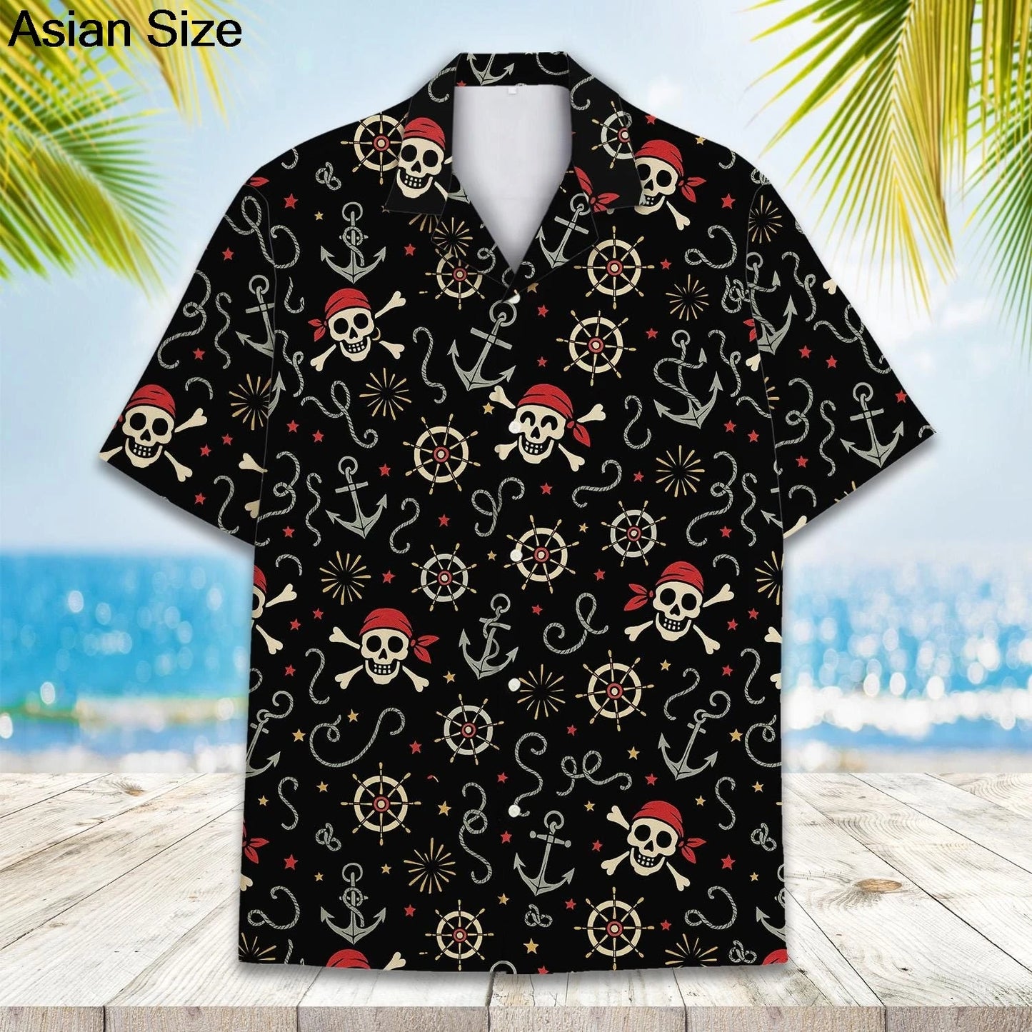 Funny Pirate Rubber Duck Parrot Hawaiian Shirt For Unisex Clothing Cute Nautical Shirts Anchor & Wheel Sailor Graphic Blouses