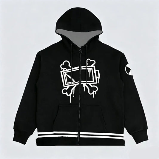 Game Murder Drones Cosplay Zipper Hoodies Winter Long Sleeve Male Hooded Sweatshirt Unisex Streetwear Men Women Zip Up Sudaderas