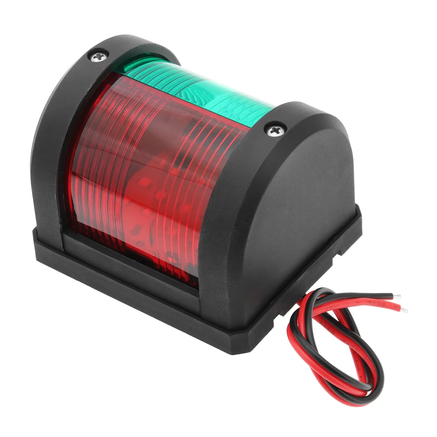 Bi-Color Marine Navigation Sailing Signal Light 12V LED Red & Green Bow Navigation Signal Lamp Waterproof For Boat Yacht Marine