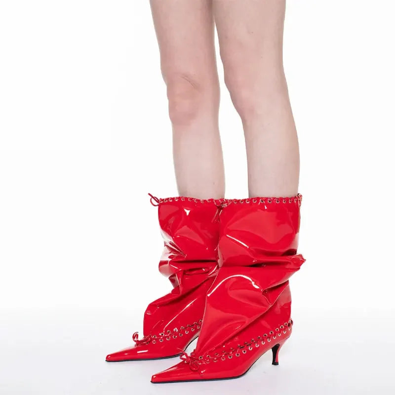 6.5 cm Heel Short Boots Fashion Versatile Cool Women Boots Women Shoes  Ladies Shoes Botas De Mujer Pointed Fashionable Buckle