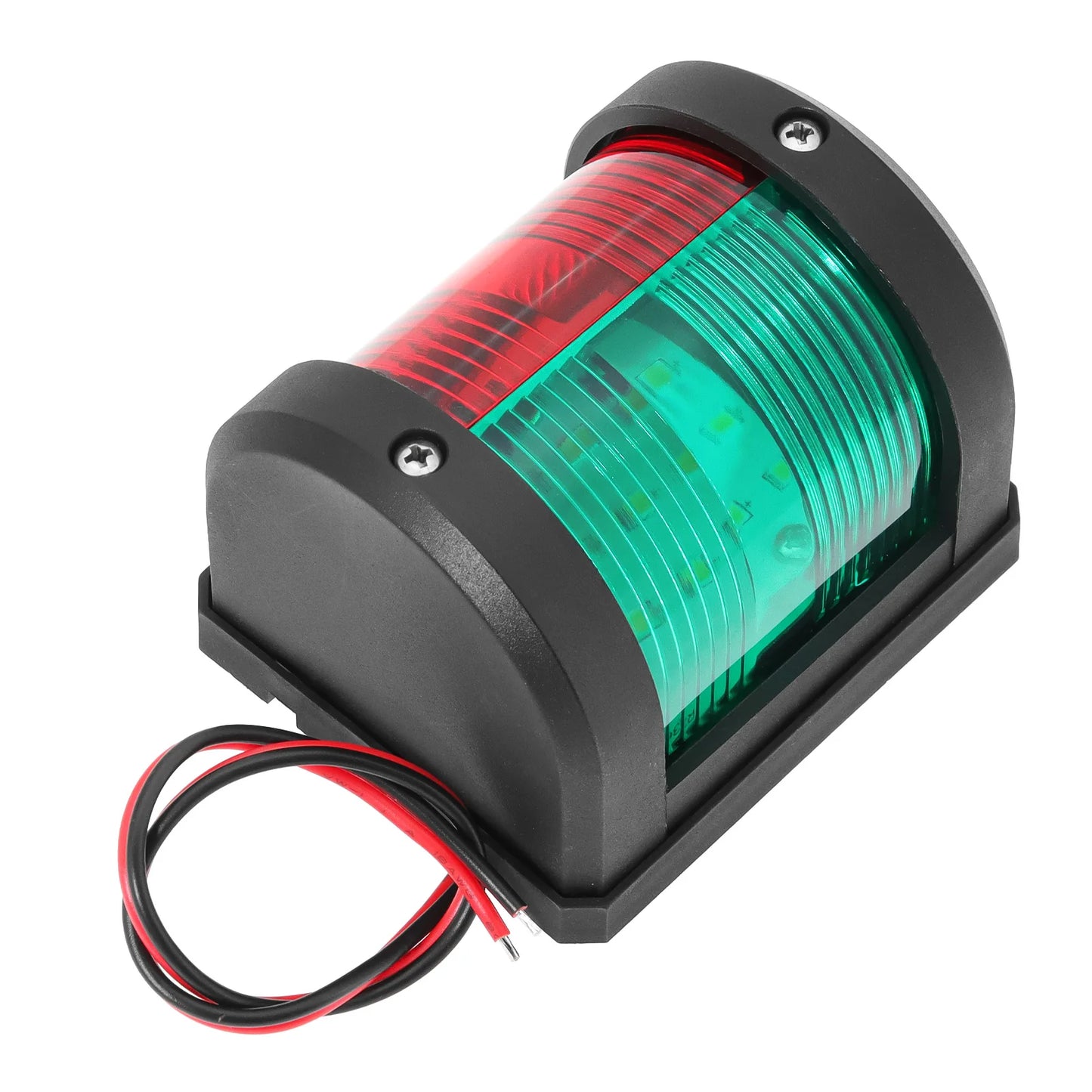 Bi-Color Marine Navigation Sailing Signal Light 12V LED Red & Green Bow Navigation Signal Lamp Waterproof For Boat Yacht Marine