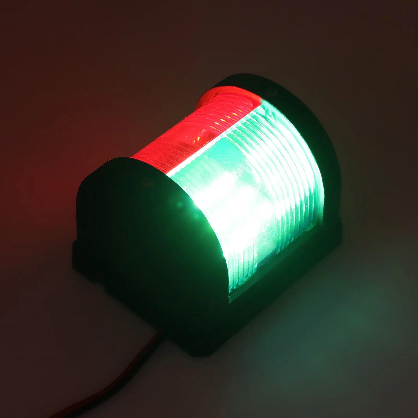 Bi-Color Marine Navigation Sailing Signal Light 12V LED Red & Green Bow Navigation Signal Lamp Waterproof For Boat Yacht Marine