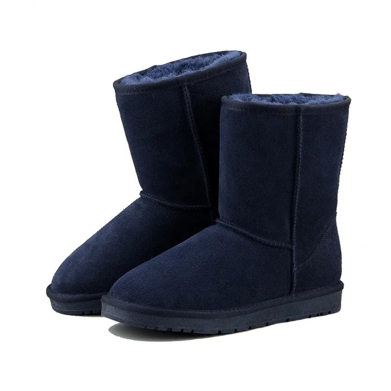 2025 Australia Classic Fashion Warm Plush Winter Shoes Men Waterproof Genuine Leather Snow Boots Work Boots Men's Casual Shoes