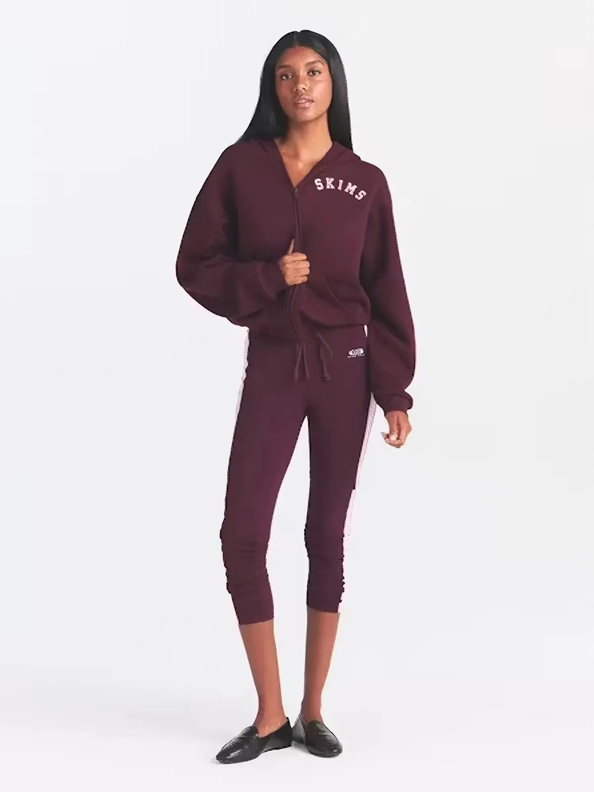 Classic Kangaroo Mouth Loose Casual Hooded Zipper Sweatshirt Set Autumn Winter Fashion Workwear Suit Women's Clothing