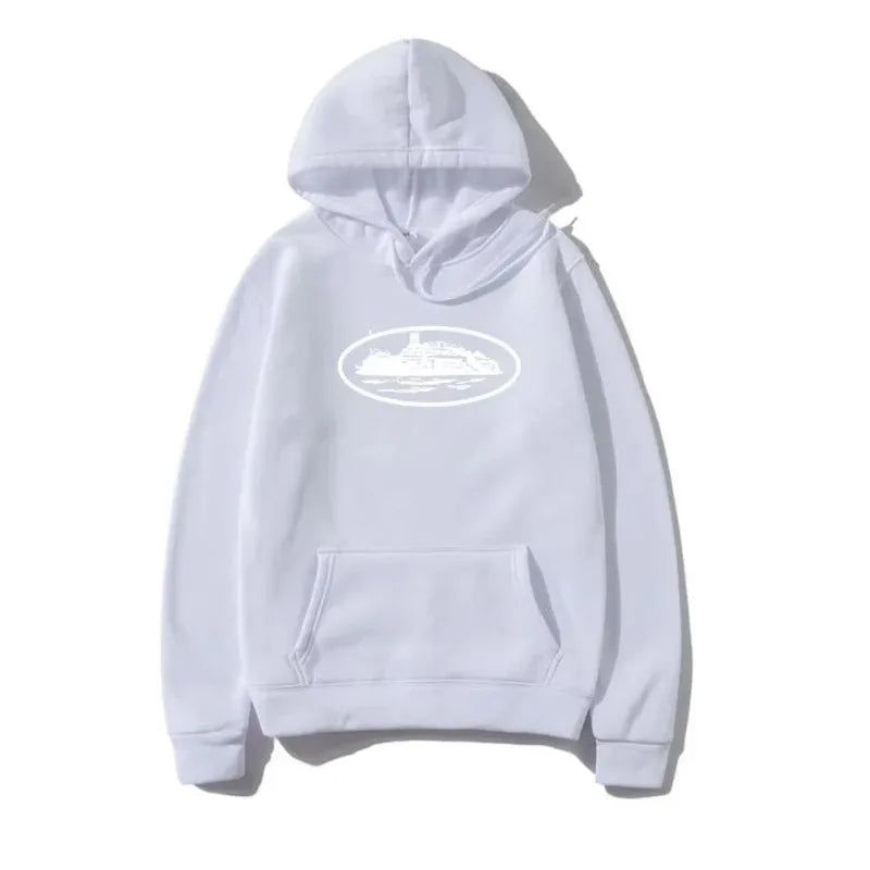 Yacht Graphic Black Hoodie Men Women  Nautical Style Casual Hooded Sweatshirt  Sailing Enthusiast Fashion Streetwear Top
