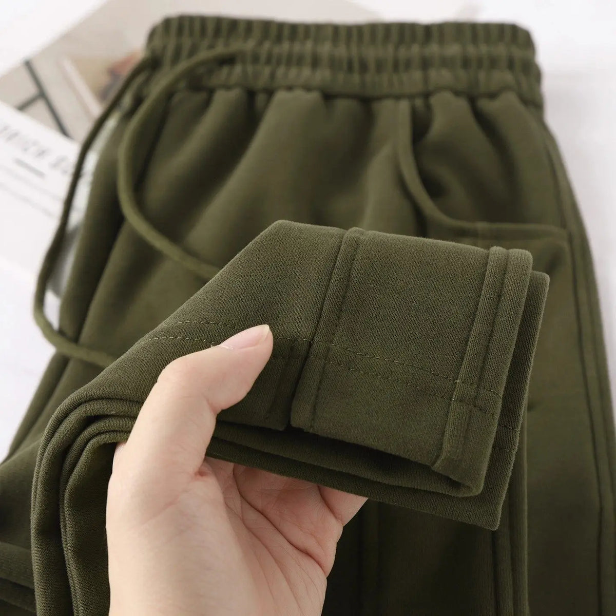 Slimming High Waist Wide Leg Pants Straight Cut Drapey Sporty Sweatpants Purple Plum Color Korean Style Commute Wind Ladies
