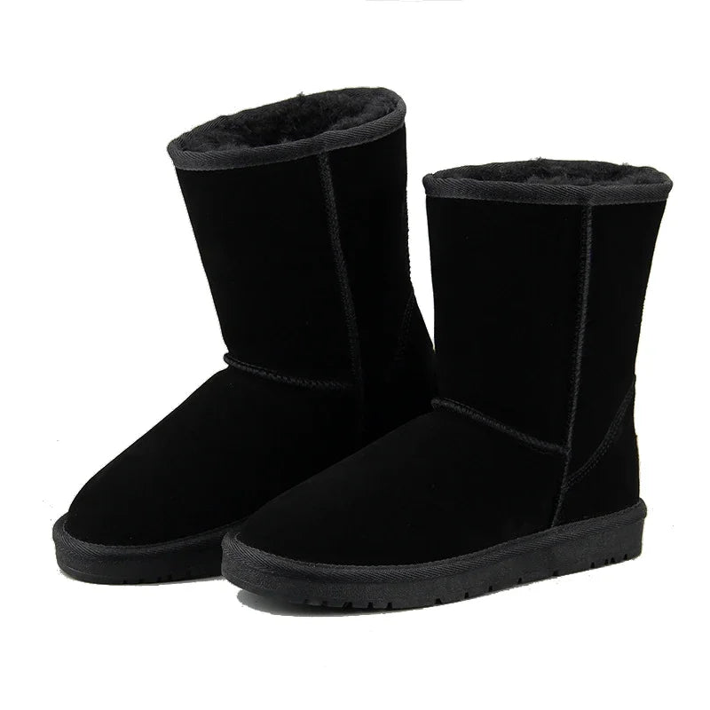 2025 Australia Classic Fashion Warm Plush Winter Shoes Men Waterproof Genuine Leather Snow Boots Work Boots Men's Casual Shoes