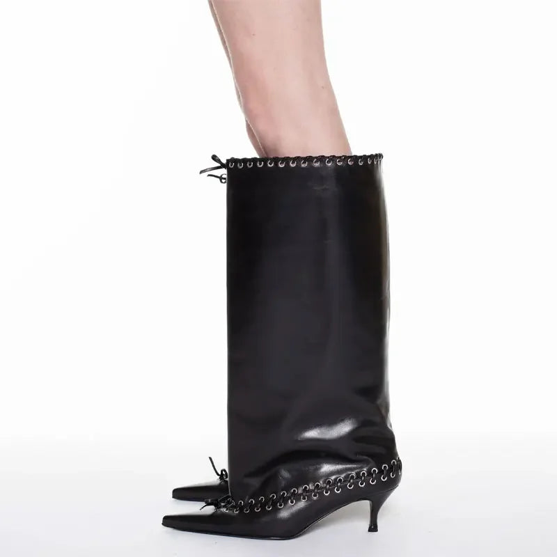 6.5 cm Heel Short Boots Fashion Versatile Cool Women Boots Women Shoes  Ladies Shoes Botas De Mujer Pointed Fashionable Buckle