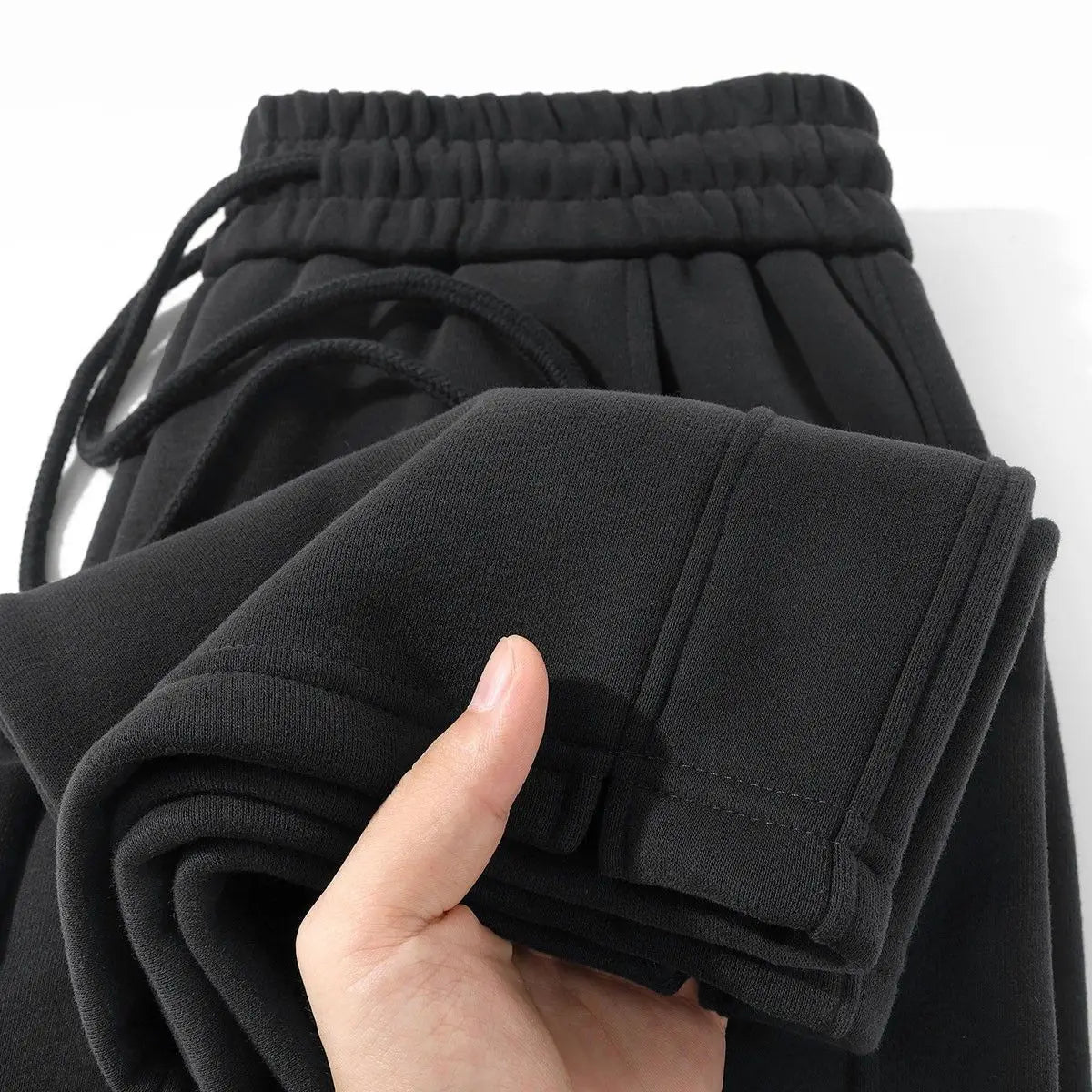 Slimming High Waist Wide Leg Pants Straight Cut Drapey Sporty Sweatpants Purple Plum Color Korean Style Commute Wind Ladies