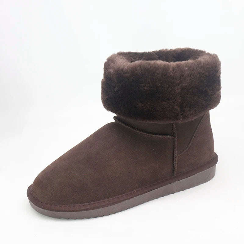 2025 Australia Classic Fashion Warm Plush Winter Shoes Men Waterproof Genuine Leather Snow Boots Work Boots Men's Casual Shoes