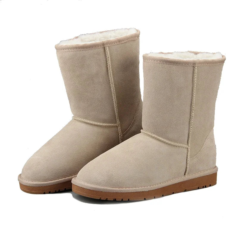 2025 Australia Classic Fashion Warm Plush Winter Shoes Men Waterproof Genuine Leather Snow Boots Work Boots Men's Casual Shoes