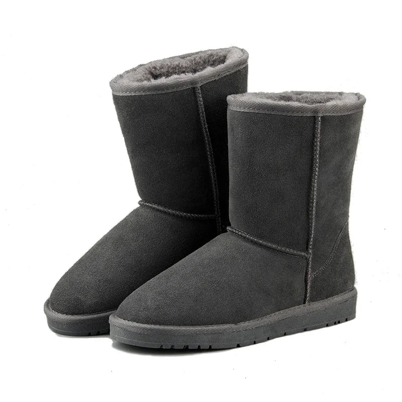 2025 Australia Classic Fashion Warm Plush Winter Shoes Men Waterproof Genuine Leather Snow Boots Work Boots Men's Casual Shoes