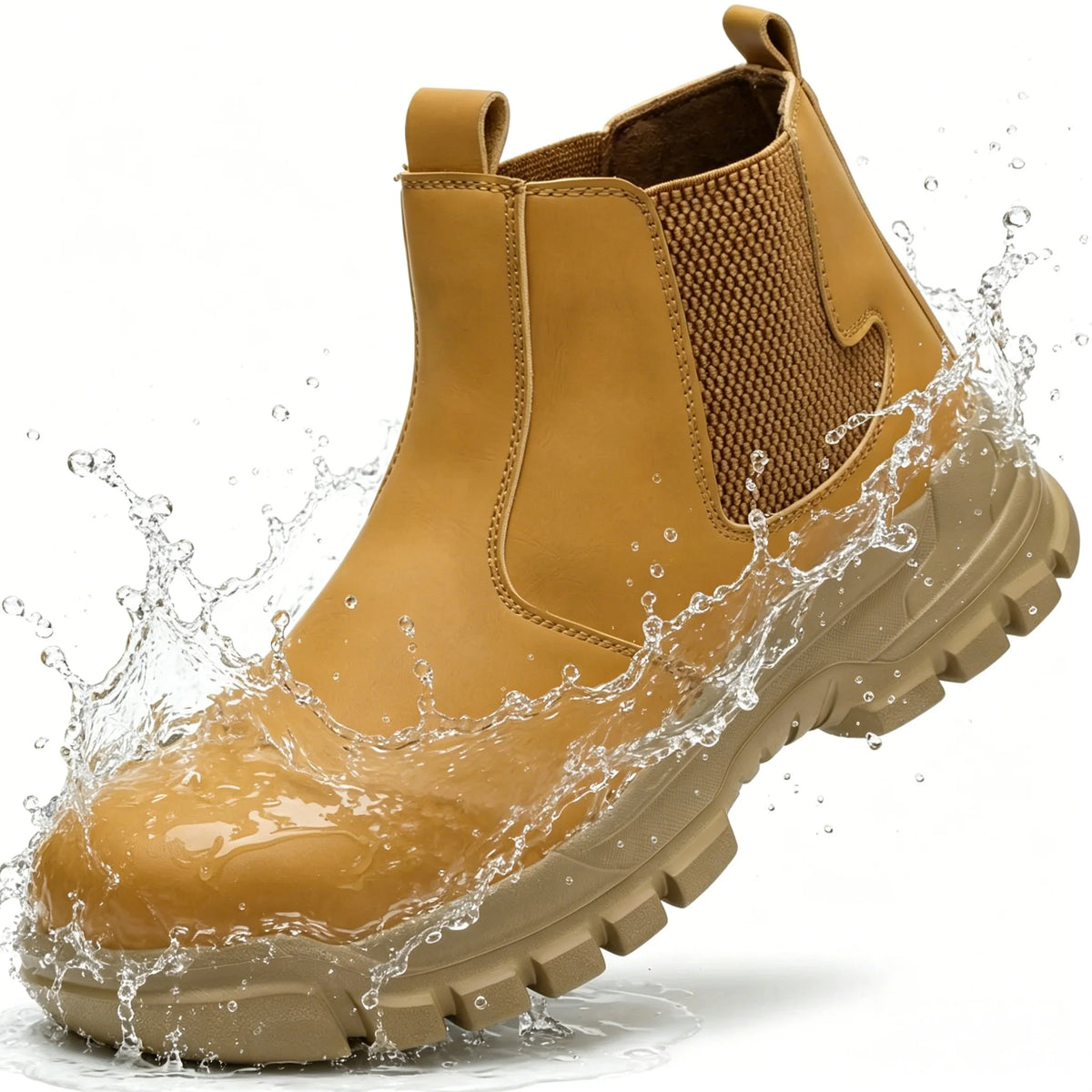 Halloween Men's Steel Toe Work Boots Water-Resistant Anti-Impact Puncture-Proof Tactical Hiking Boots for Industrial Outdoor Use