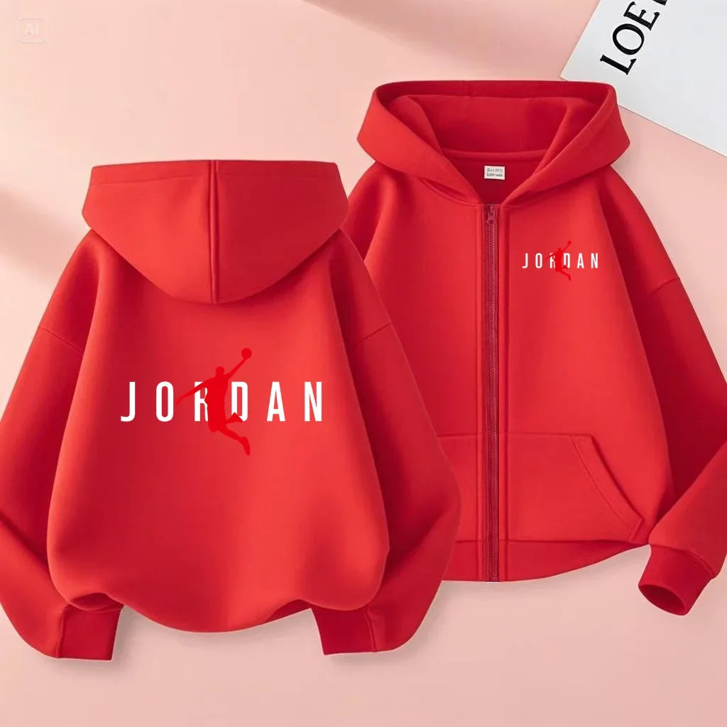 Children's Zipper Style Hoodie Sweatshirt Fashion Idol Star Charming Coat Boys Girls 3-12Yrs Casual Sports Cardigan Gift